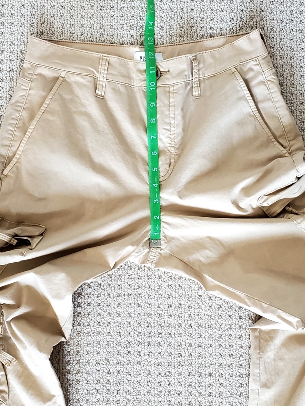 Pistola Bobbi Utility Cargo Mid-Rise Pants, Champagne, 98% Cotton Sz 27 LIKE NEW - Picture 15 of 16
